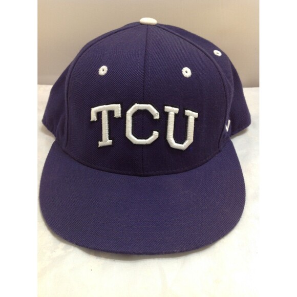 TCU Hat Fitted  7 1/4" Texas Christian Univ Horned Frogs Zephyr Z-Hat - Picture 1 of 6